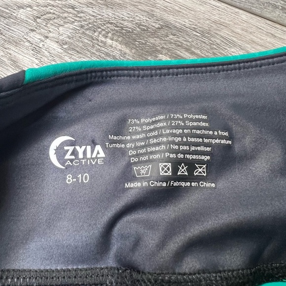 Zyia Jade River Stone Metallic Light N Tight Hi Rise Sz 8 - 10 Leggi… - Picture 8 of 9